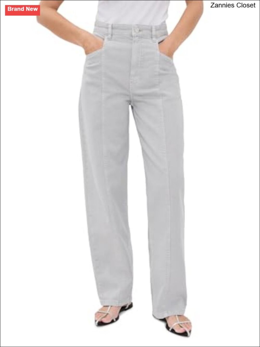 Wide Leg High Rise Organic Cotton Corduroy Jeans Loose Fit